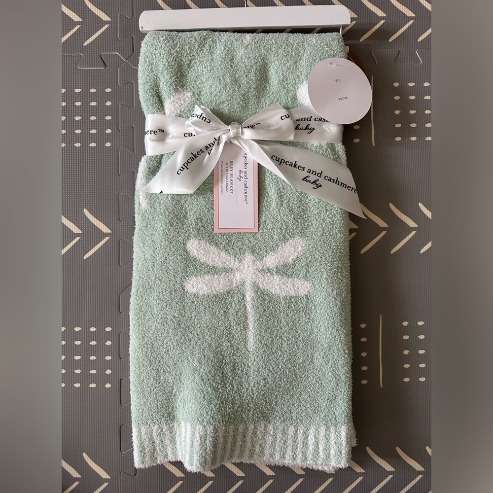 Cupcakes and Cashmere Dragonfly Baby Blanket